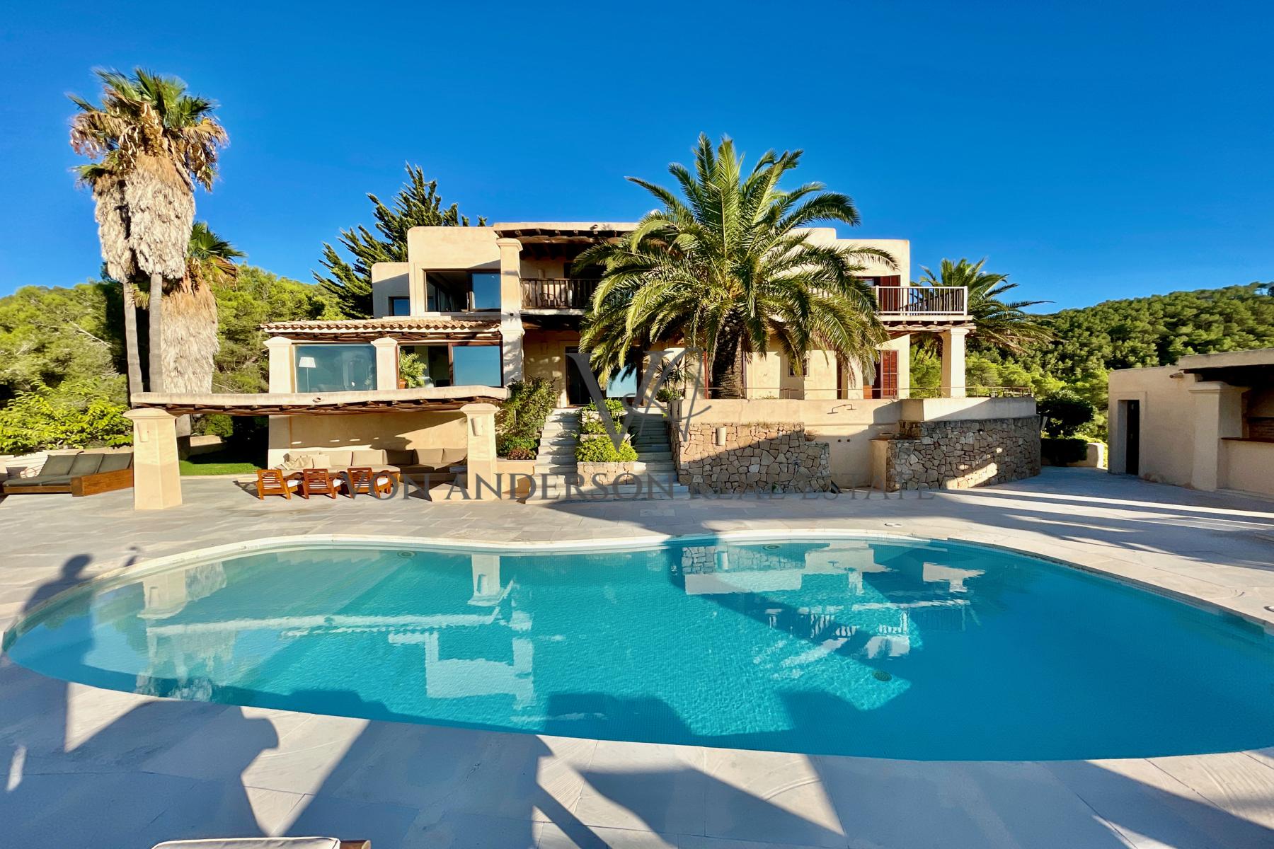 Magnificent Villa with Tourist License and Stunning Sea & Sunset Views, ref. VA1004, for sale in Ibiza by Von Anderson Real Estate