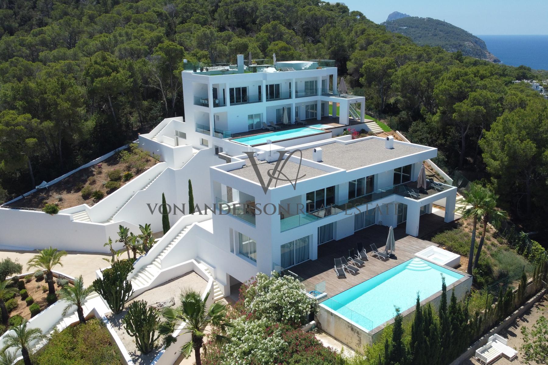Two Magnificent Luxury Villas with Amazing Views & Tourist Licenses, ref. VA1003, for sale in Ibiza by Von Anderson Real Estate