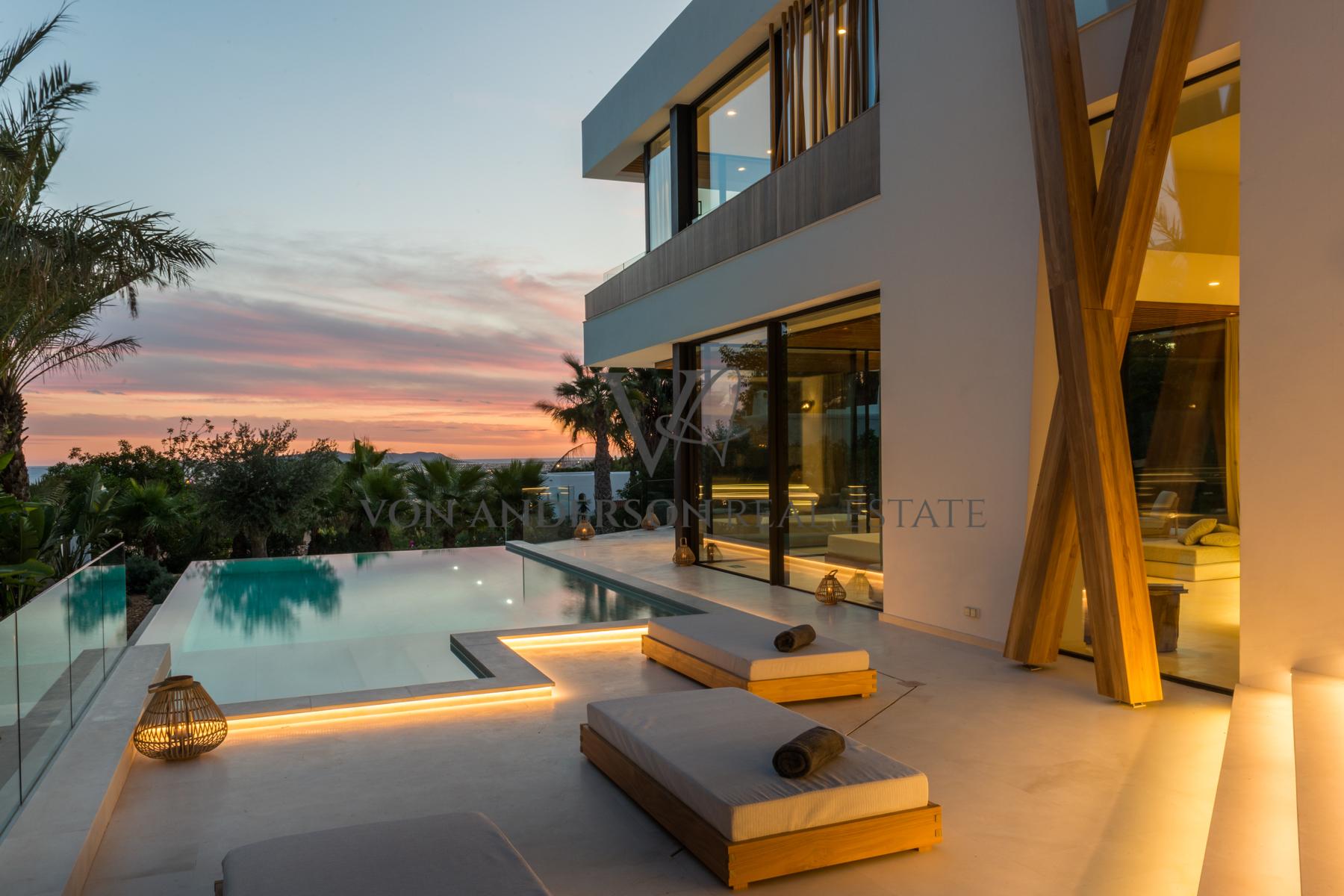 Stunning Modern Villa Offering Panoramic Sea Views Including Formentera, ref. VA1039, for sale in Ibiza by Von Anderson Real Estate