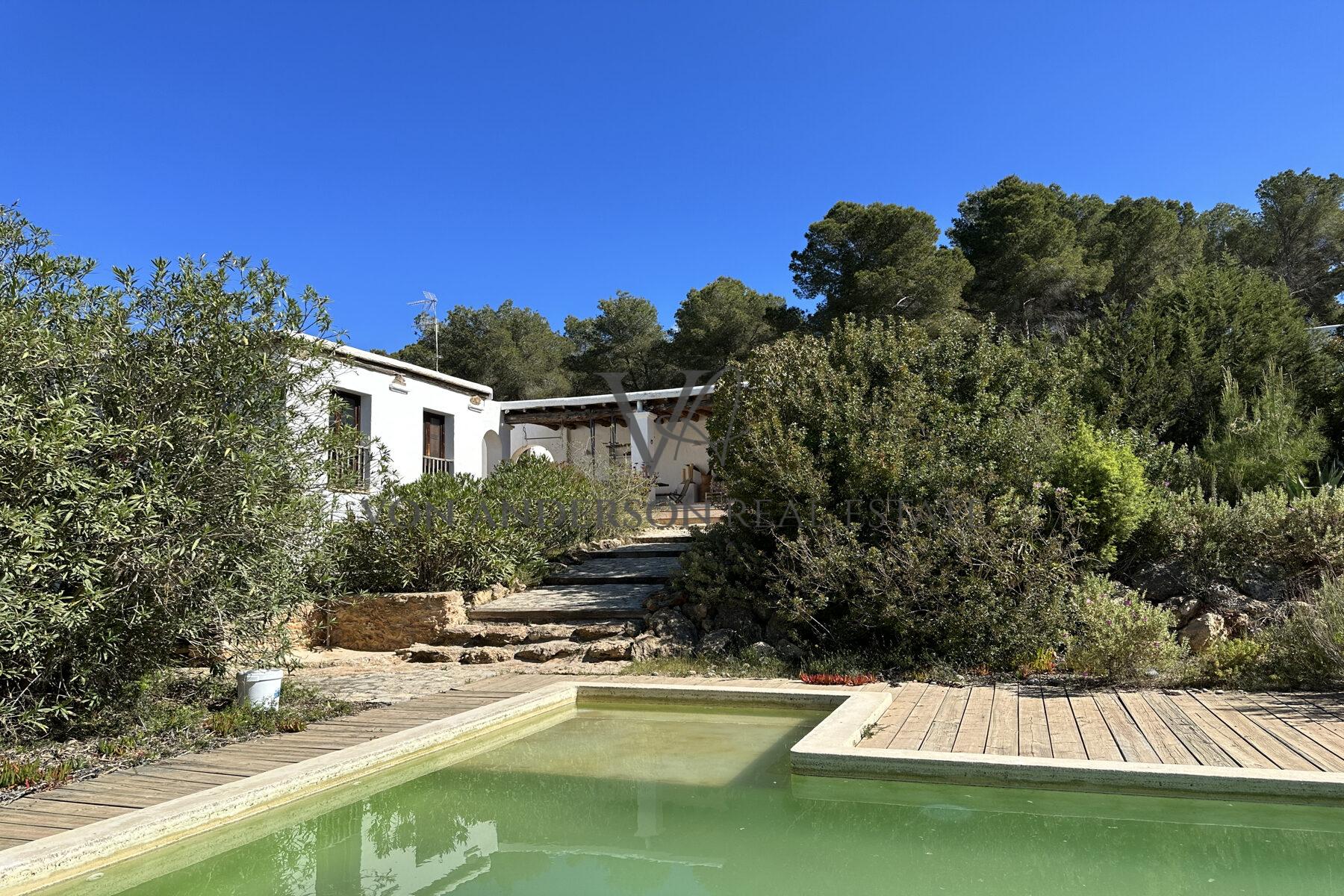 Enchanting Country Finca with Guest House Set on a Large Plot near Es Cubells, ref. VA1047, for sale in Ibiza by Von Anderson Real Estate