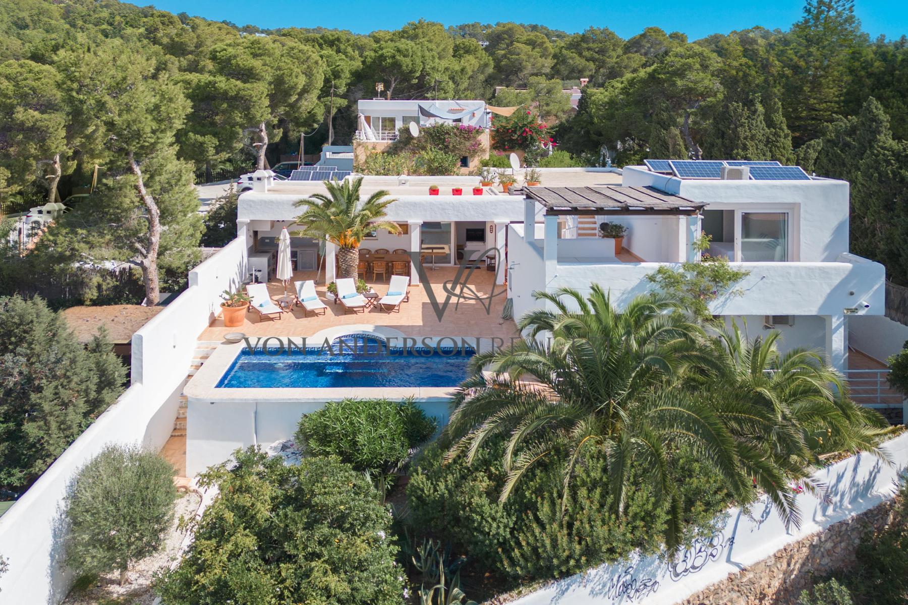 Charming Frontline Detached Villa with Direct Bay & Beach Access, ref. VA1063, for sale in Ibiza by Von Anderson Real Estate