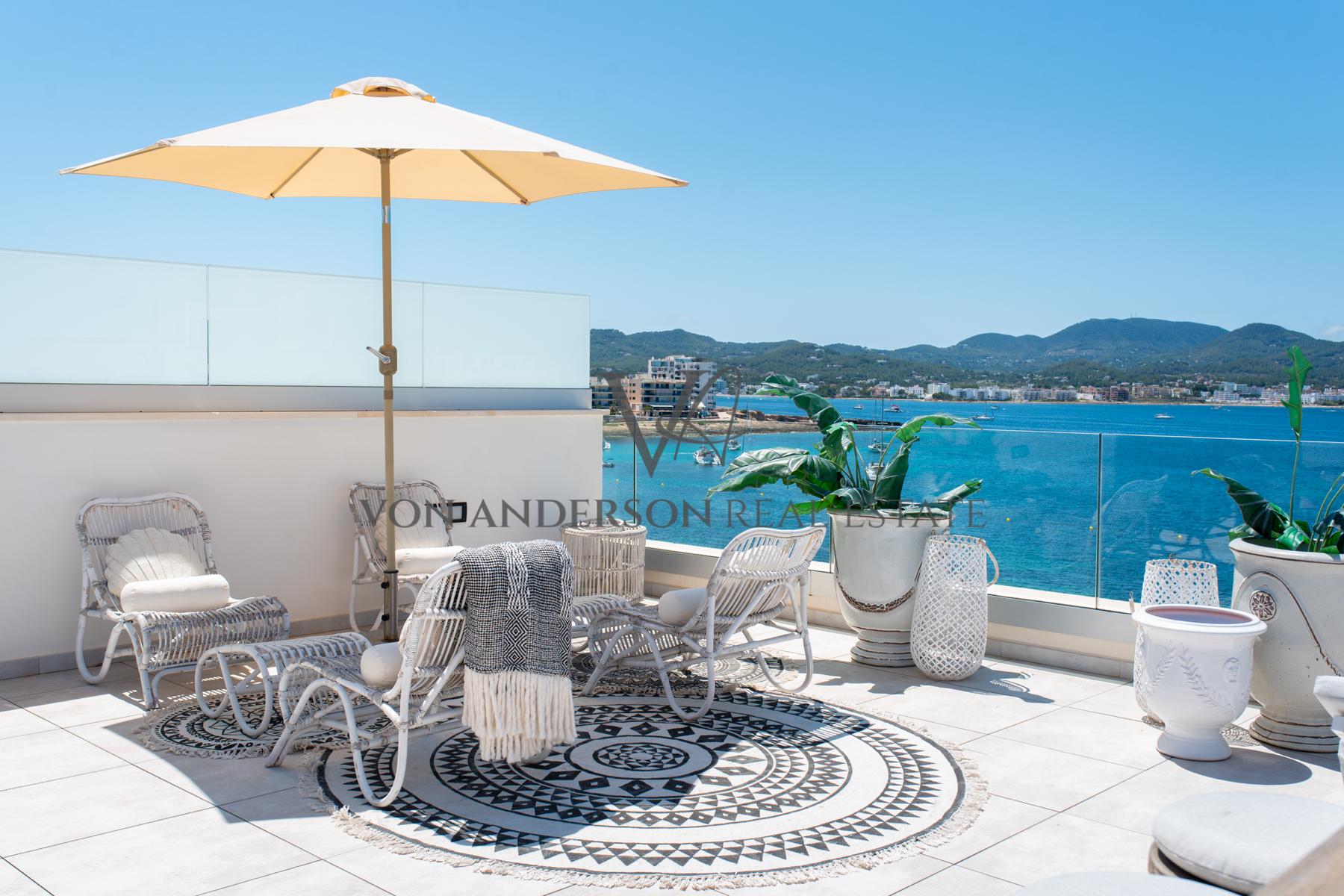 Luxurious 3-Bedroom Penthouse with Super Sea and Sunset Views, ref. VA1065, for sale in Ibiza by Von Anderson Real Estate