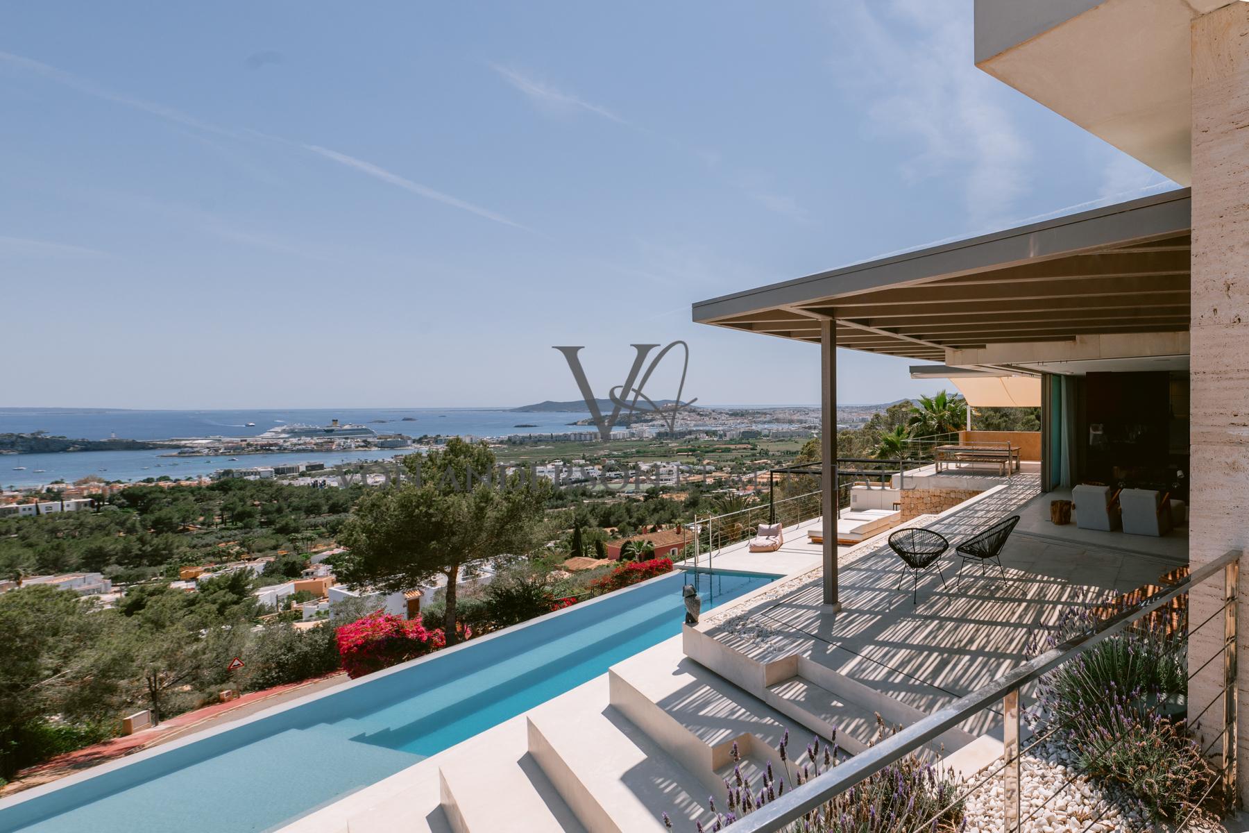 Magnificent Contemporary Villa with Stunning Elevated Views & Private Nightclub, ref. VA1061, for sale in Ibiza by Von Anderson Real Estate